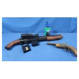 Toy Air Soft Gun&Double Barrel Cap Gun