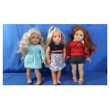 3-18" Girl Dolls