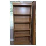 5 Shelf Pressed Wood Bookcase-29.5x12x72"H