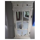 Decorative Glass Window w/Coat