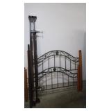 Full size Bed Frame w/Head&Footboard(metal&wood)