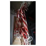 Outdoor Lighted Candy Canes