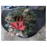 TV Stand 40x23"H w/Wreath