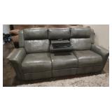 Leather Sofa-Gray(slight wear)-7