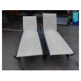 2 Outdoor Aluminum Reclining Lounge Chairs  6