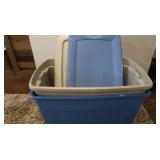 2 Large Bins w/Lids