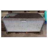 Outdoor Suncast Wicker-look Storage Chest w/Pool