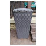 Outdoor Wicker-look Hamper-15x15x33"H