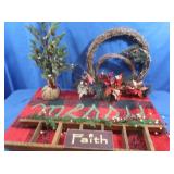 Christmas Decor-Lighted Tree,incl. Bin w/Lid