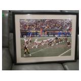 Steelers/Redskins Framed Photo 30x24"H