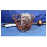 Antique Tetco Jr. Fire Extinguisher&Metal Bushel