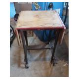 Drop side Table w/Metal Base 20"x16x27"(w/9"