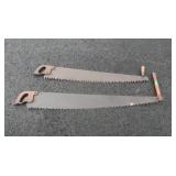Antique 2-man Hand Saws(52" & 47")