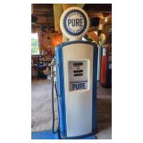 Vintage Pure Gasoline Pump-Reprot Bennett Globe