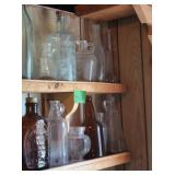 Vintage Glass Bottles incl Gordon