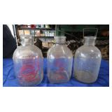 Vintage 2 Sanitary Milk Gallon Jugs&one unmarked