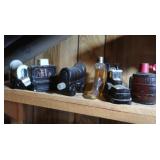 6 Vintage Avon Perfume/Cologne Bottles-Boat,Wagons