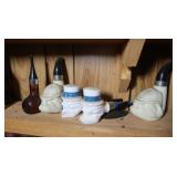 6 Vintage Avon Perfume/Cologne Bottles-Pipes