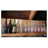 Vintage Glass Bottles incl Pepsi-Cola,7-up,