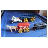 Vintage Cast Iron Wagons,Train Car