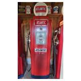 Vintage Atlantic Fuel Pump(repro Globe dated