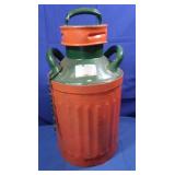 Vintage 5gal Ellisco Painted Oil Can-20"H
