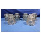 Vintage Clear Glass Insulators(Hemingray 42,Kerr)