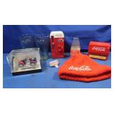 Coca-Cola Items-Bank,Mini Clock,Glasses&more