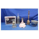 Vintage Crush Bottle,Metal Lamp Base,Truck