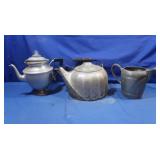 Vintage Wagner No. 9 Tea Kettle,Percolator&Pewter