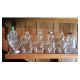 Vintage Glass-Bears, Elephant,Hand