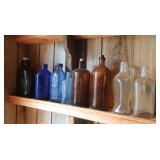 Vintage Glass Pharmacy&Cleaning Bottles