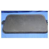 Early FDY Co Antique Cast Iron Griddle #11, 24x13"