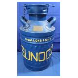 Vintage 5gal Sunoco Painted Oil Can-20"H
