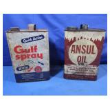 Vintage Ansul Oil&Gulfspray-both full
