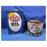 Vintage Texaco&STP Oil Cans