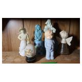 6 Vintage Avon Perfume/Cologne Bottles-Angel,Egg,