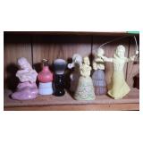 7 Vintage Avon Perfume/Cologne Bottles-Figurines,
