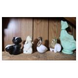 5 Vintage Avon Perfume/Cologne Bottles-Skunk,Jade