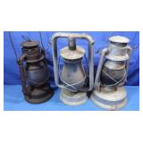 3 Antique Lanterns incl Dietz