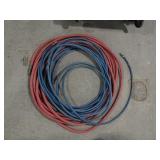2 Air Hoses 1/4" and 3/8" 1 Blue and 1 Red