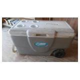 Coleman Cooler On Wheels Gray w/white Lid