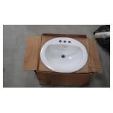 Porcelain 20" Bathroom Sink