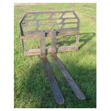 Skid Loader Adjustable Forks