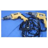2 DeWalt Electric Drywall Screw Guns