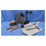 Misc. Laser Holder, Plaster Tools, Small Hammer