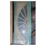 30" Wood Door w/Half MoonGlass-75 1/2"H