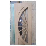 30" Wood Door w/Half MoonGlass-75 1/2"H