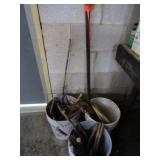 3-5 Gal Cans Misc,Forming Pins,Rebar&more