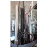 Misc Lot-2 Patio Umbrellas,Downspout, Gutter&more